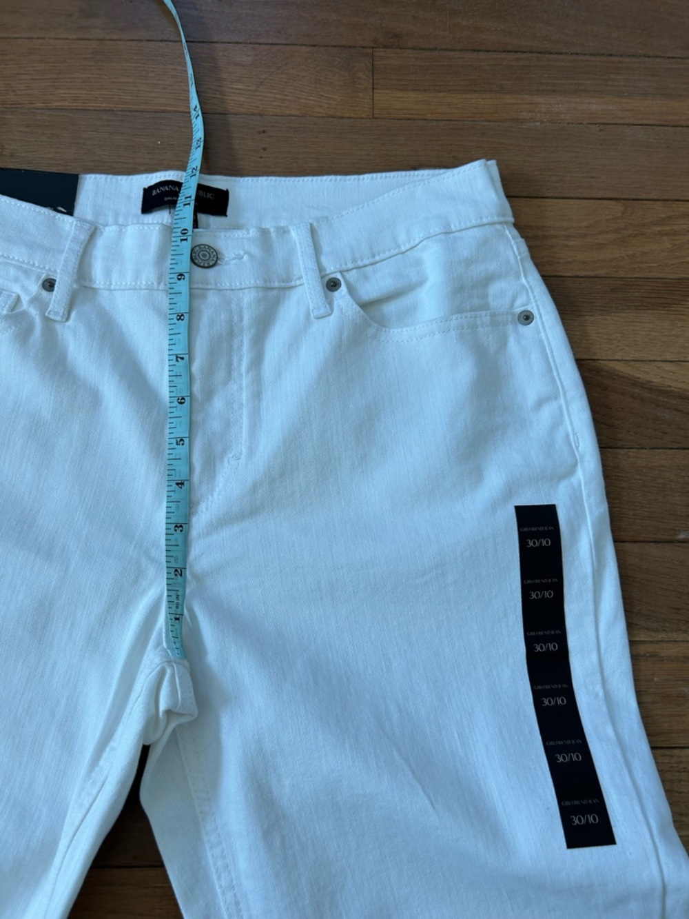 Banana Republic Factory White Straight Leg Jeans - Picture 7 of 10